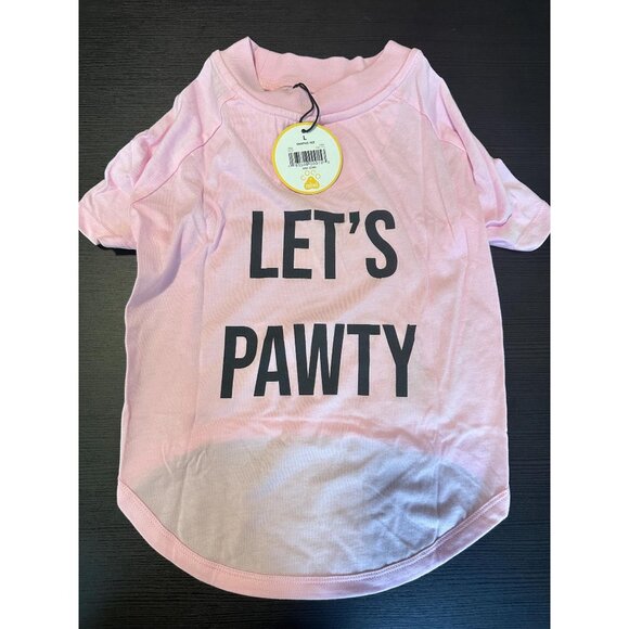 Pink Graphic Dog T-Shirt. Size: L. New! - Picture 1 of 6